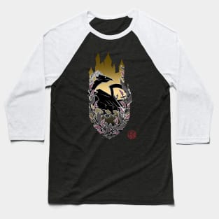 Medieval dragon and Eltz castle Baseball T-Shirt